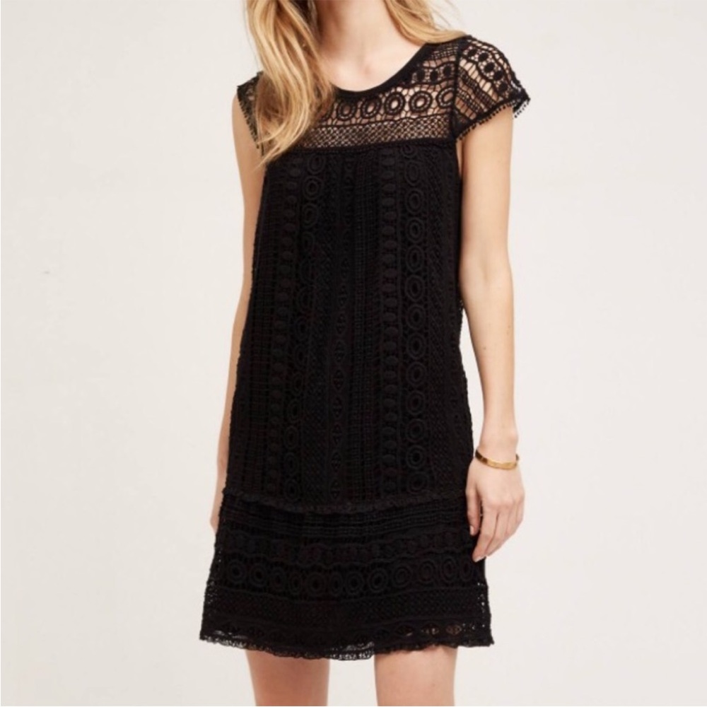 Anthropologie Maeve Crochet Tunic Dress, XS